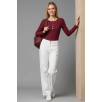 Çıtçıt Detaylı Bluz Bordo T4343 Çıtçıt Detaylı Bluz Bordo T4343