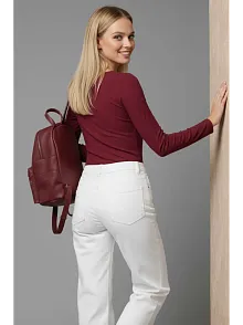 Çıtçıt Detaylı Bluz Bordo T4343
