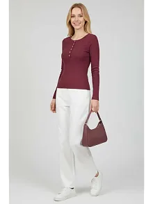 Çıtçıt Detaylı Bluz Mürdüm T4343