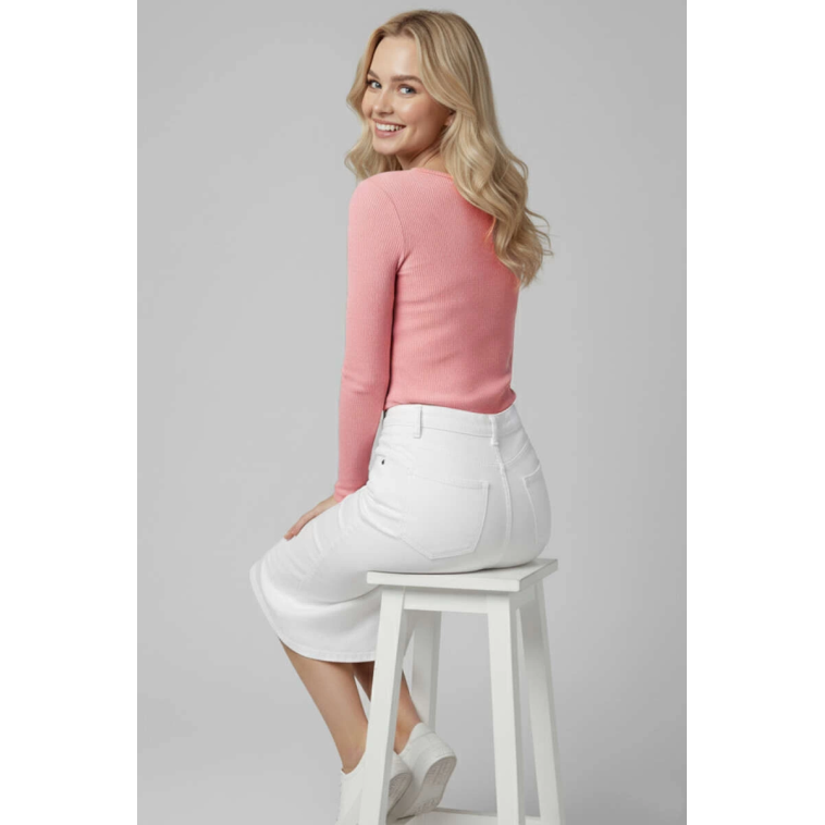 Çıtçıt Detaylı Bluz Pembe T4343 Çıtçıt Detaylı Bluz Pembe T4343
