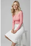 Çıtçıt Detaylı Bluz Pembe T4343