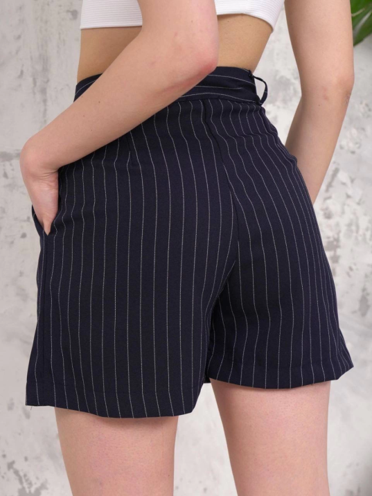 Çizgili düğmeli şort siyah s2551251 Çizgili düğmeli şort siyah s2551251