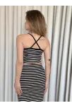 Çizgili Etek Crop Takım Çizgili Etek Crop Takım