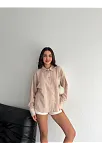 Çizgili Oversize Gömlek
