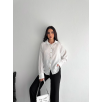 Çizgili oversize gömlek Çizgili oversize gömlek