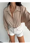 Çizgili Oversize Gömlek