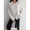 Çizgili oversize gömlek Çizgili oversize gömlek