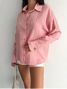 Çizgili Oversize Gömlek