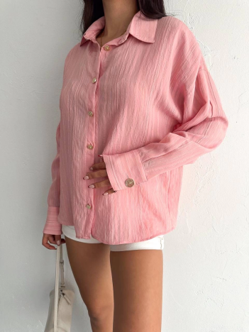 Çizgili oversize gömlek Çizgili oversize gömlek