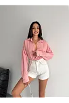 Çizgili Oversize Gömlek