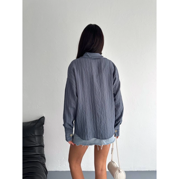 Çizgili oversize gömlek Çizgili oversize gömlek