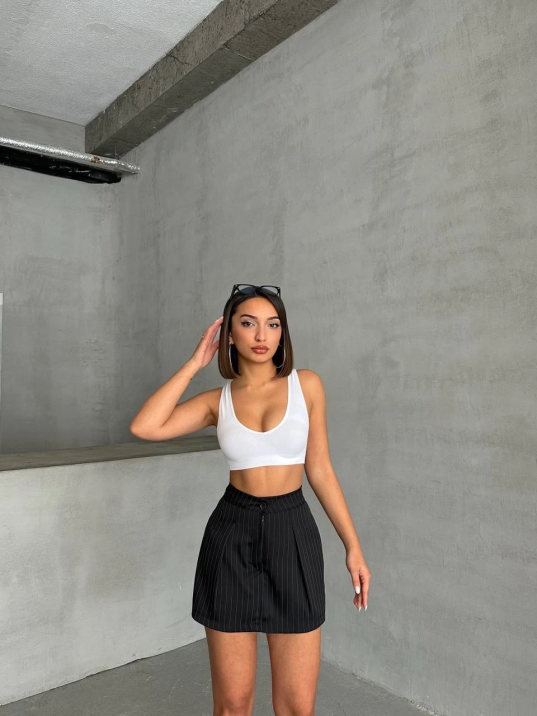 Çizgili şort etek Çizgili şort etek