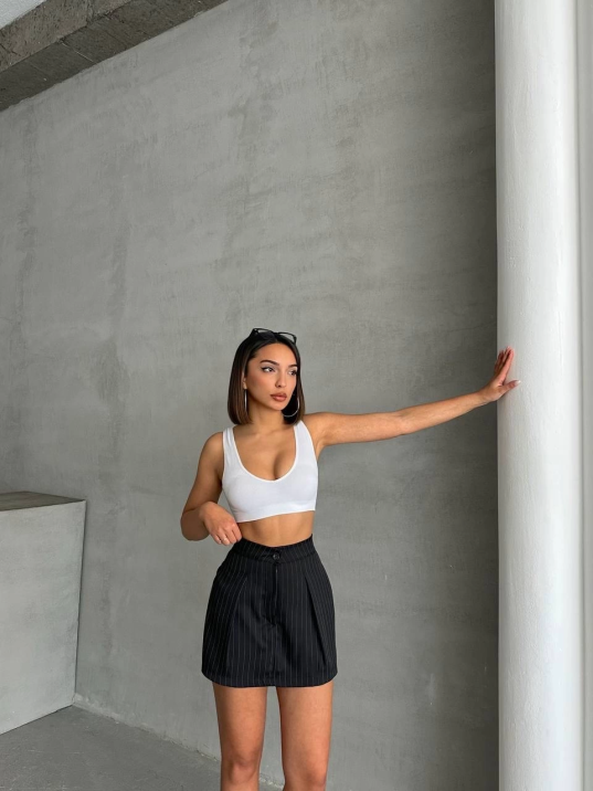 Çizgili şort etek Çizgili şort etek