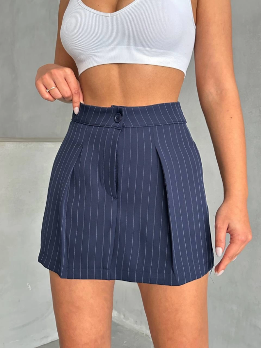 Çizgili şort etek Çizgili şort etek