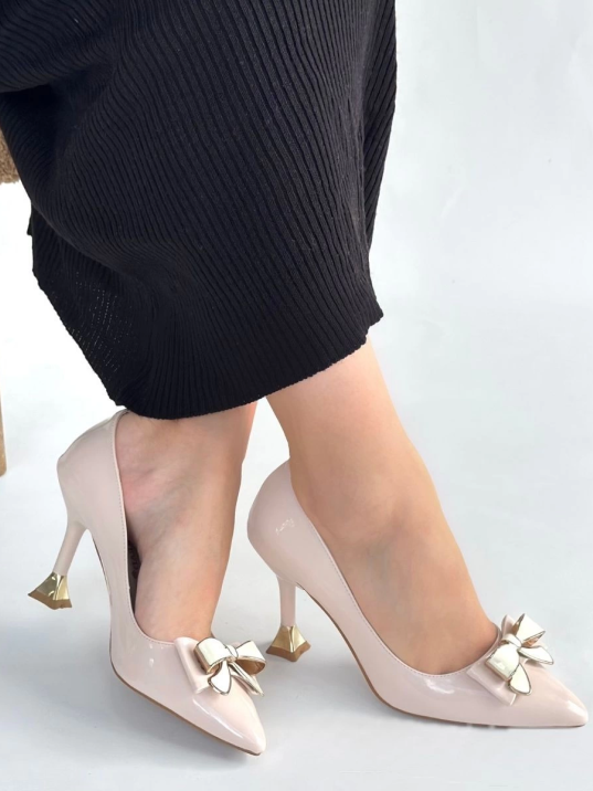 Coby Bej Rugan Topuklu Ayakkabı Coby Bej Rugan Topuklu Ayakkabı