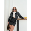 Crop bomber deri ceket siyah st2551985 Crop bomber deri ceket siyah st2551985