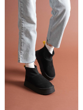 Cuen Siyah Süet Bot Cuen Siyah Süet Bot