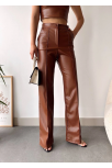 Deri Palazzo Pantolon Kahve Hf Deri Palazzo Pantolon Kahve Hf