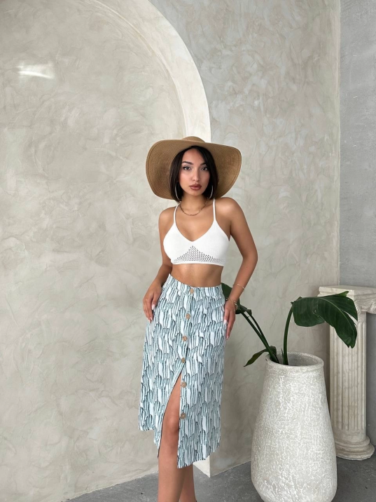 Desenli düğmeli etek s25800 Desenli düğmeli etek s25800