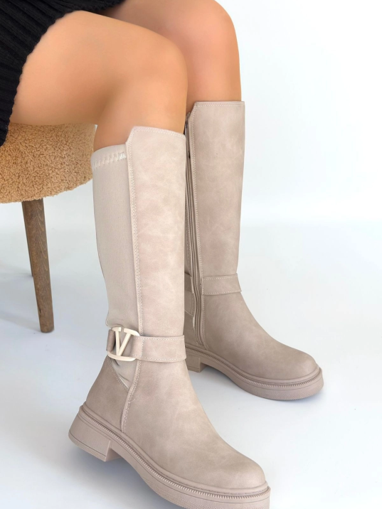 Diona Bej Nubuk Çizme