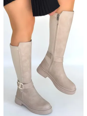 Diona Bej Nubuk Çizme Diona Bej Nubuk Çizme