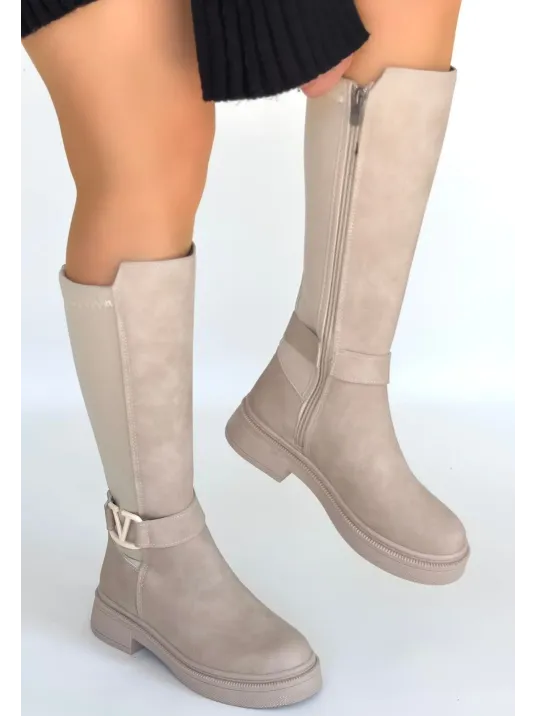 Diona Bej Nubuk Çizme