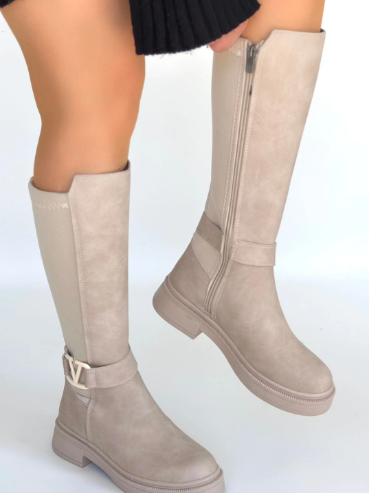 Diona Bej Nubuk Çizme