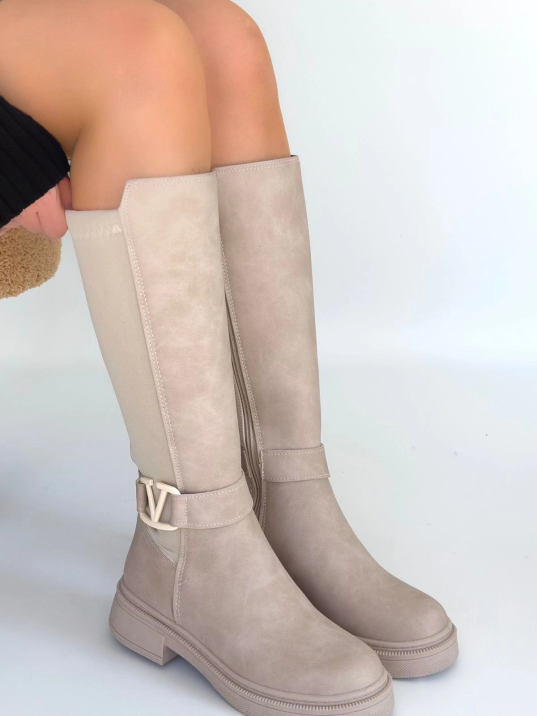 Diona Bej Nubuk Çizme