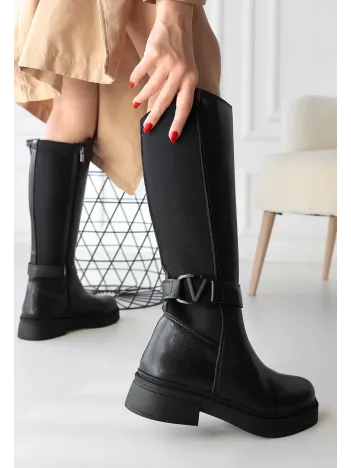 Diona Siyah Cilt Çizme Diona Siyah Cilt Çizme