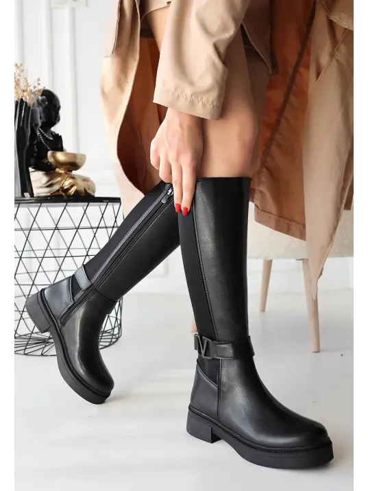 Diona Siyah Cilt Çizme Diona Siyah Cilt Çizme