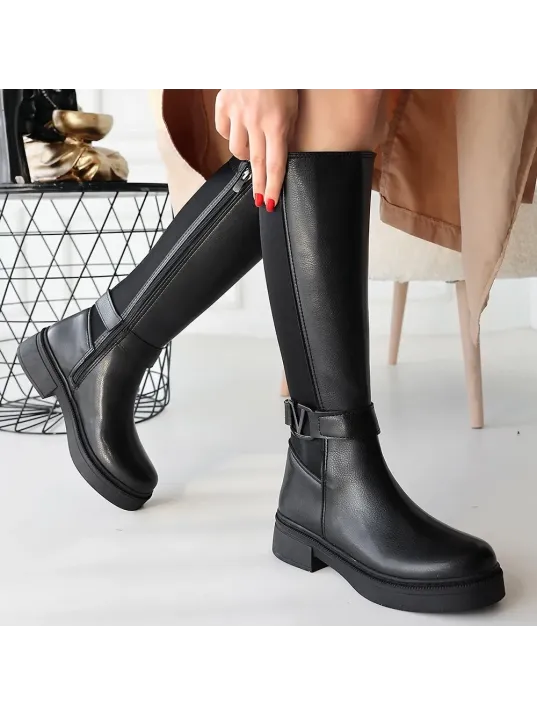 Diona Siyah Cilt Çizme Diona Siyah Cilt Çizme