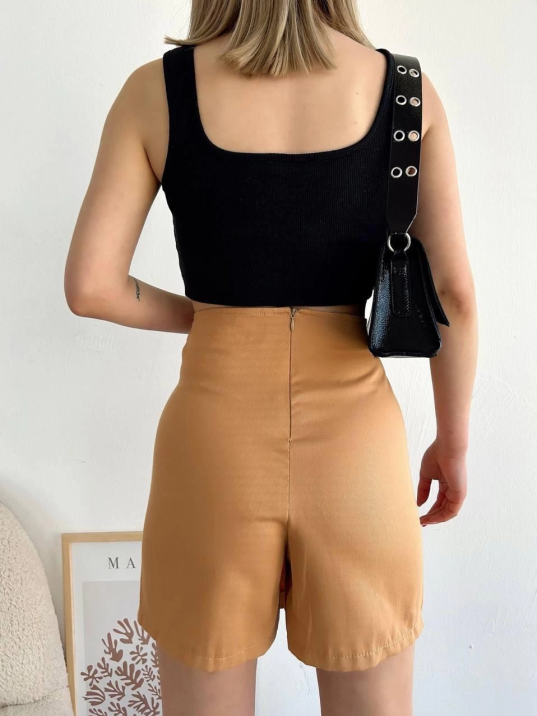 Dört çıtçıtlı Gabardin şort etek s249001 Dört çıtçıtlı Gabardin şort etek s249001