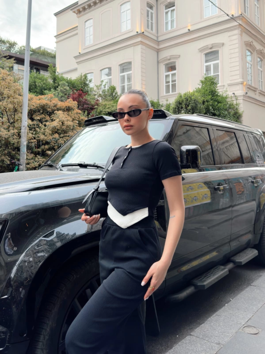 Düğme yakalı siyah alt üst takım s3943 Düğme yakalı siyah alt üst takım s3943