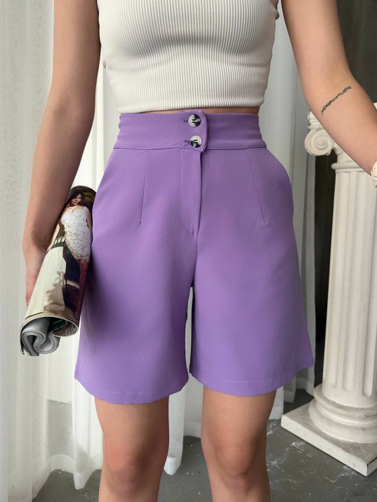 Düğmeli şort mdl24326 Düğmeli şort mdl24326