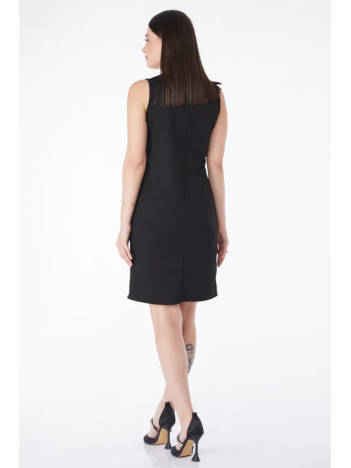 Düz Bisiklet Yaka Kadın Siyah Mini Elbise Düz Bisiklet Yaka Kadın Siyah Mini Elbise