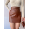 Düz deri etek taba h24468 Düz deri etek taba h24468