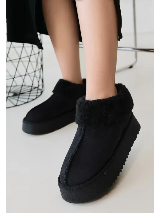 Edali Siyah Süet Bot Edali Siyah Süet Bot