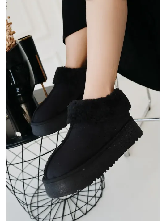 Edali Siyah Süet Bot Edali Siyah Süet Bot