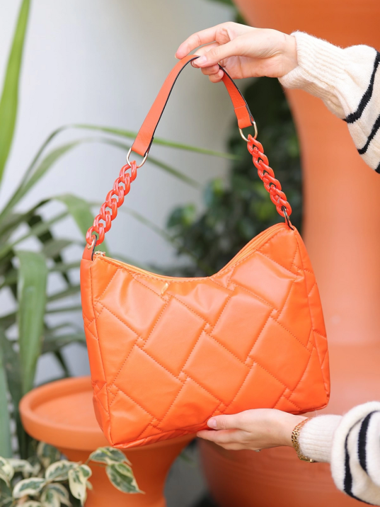 Elien Turuncu Cilt Çanta