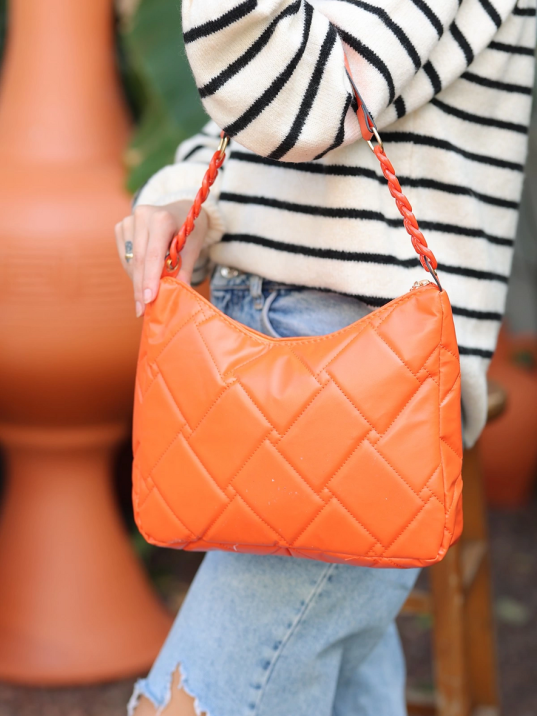 Elien Turuncu Cilt Çanta