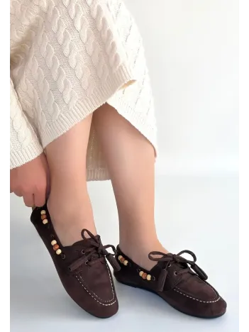 Elora Kahve Süet Babet