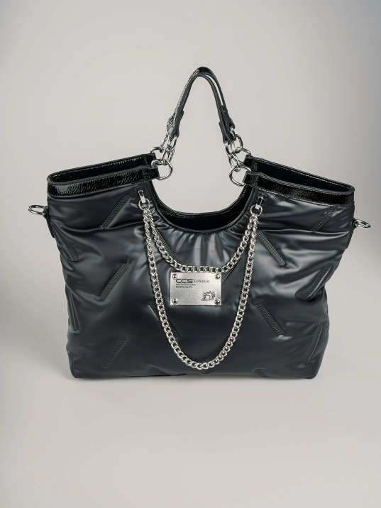 Enya Siyah Cilt Omuz Çantası