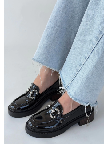 Ertin Siyah Rugan Oxford Ayakkabı Ertin Siyah Rugan Oxford Ayakkabı