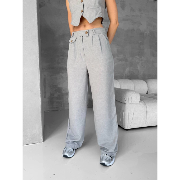 Essential yelek pantolon takım gri s255254 Essential yelek pantolon takım gri s255254