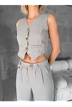 Essential Yelek Pantolon Takım Gri S255254