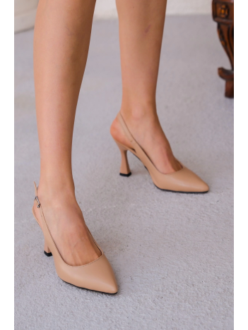 Ester Nude Cilt Topuklu Ayakkabı