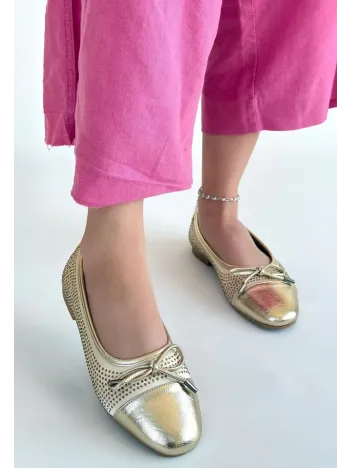 Etya Gold Cilt Babet Ayakkabı