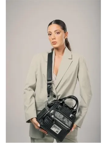 Ewal Siyah Cilt Kol Ve Omuz Çantası