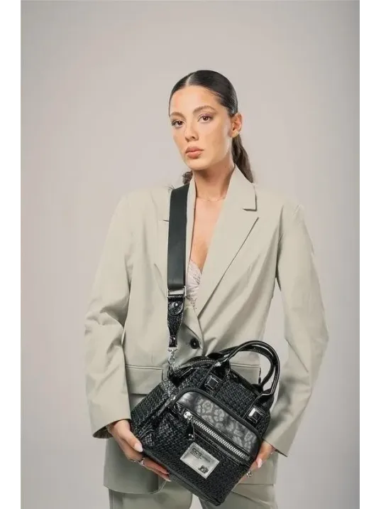Ewal Siyah Cilt Kol Ve Omuz Çantası Ewal Siyah Cilt Kol Ve Omuz Çantası