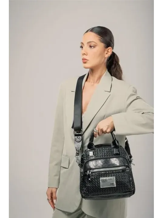 Ewal Siyah Cilt Kol Ve Omuz Çantası Ewal Siyah Cilt Kol Ve Omuz Çantası